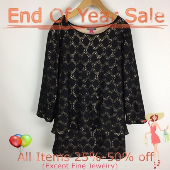 Vince Camuto Blak Top & Skirt set size M / XL - Picture 1 of 8